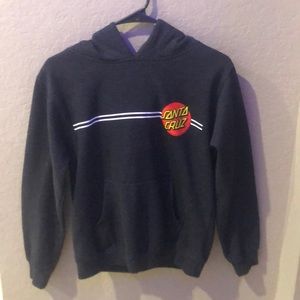 Tillys dark grey Santa Cruz hoodie